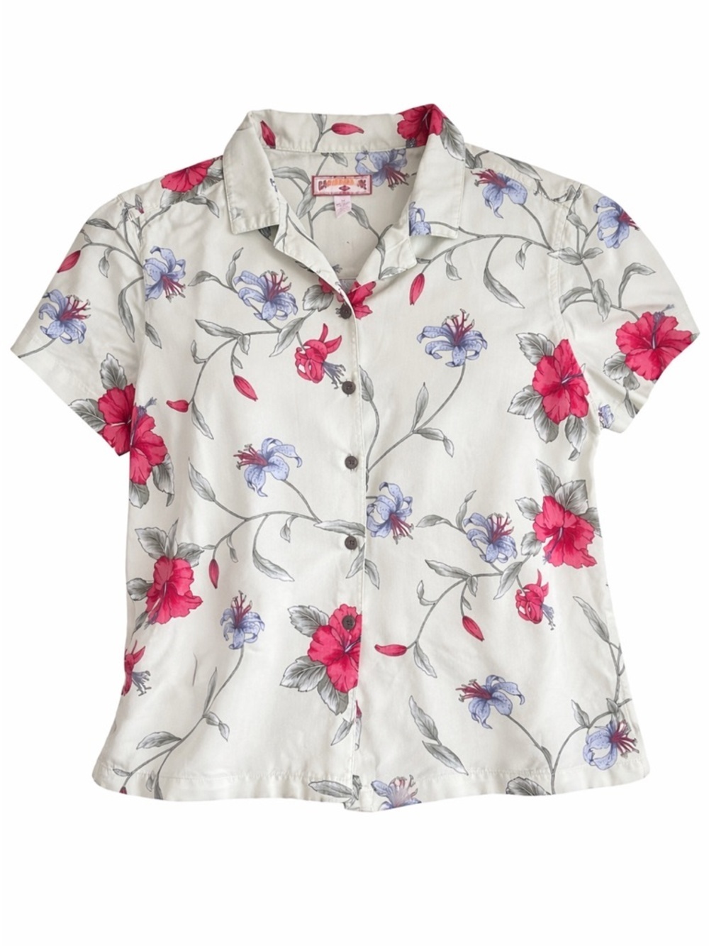 Vintage 90's Caribbean Joe Hawaiian Button Down - 2x